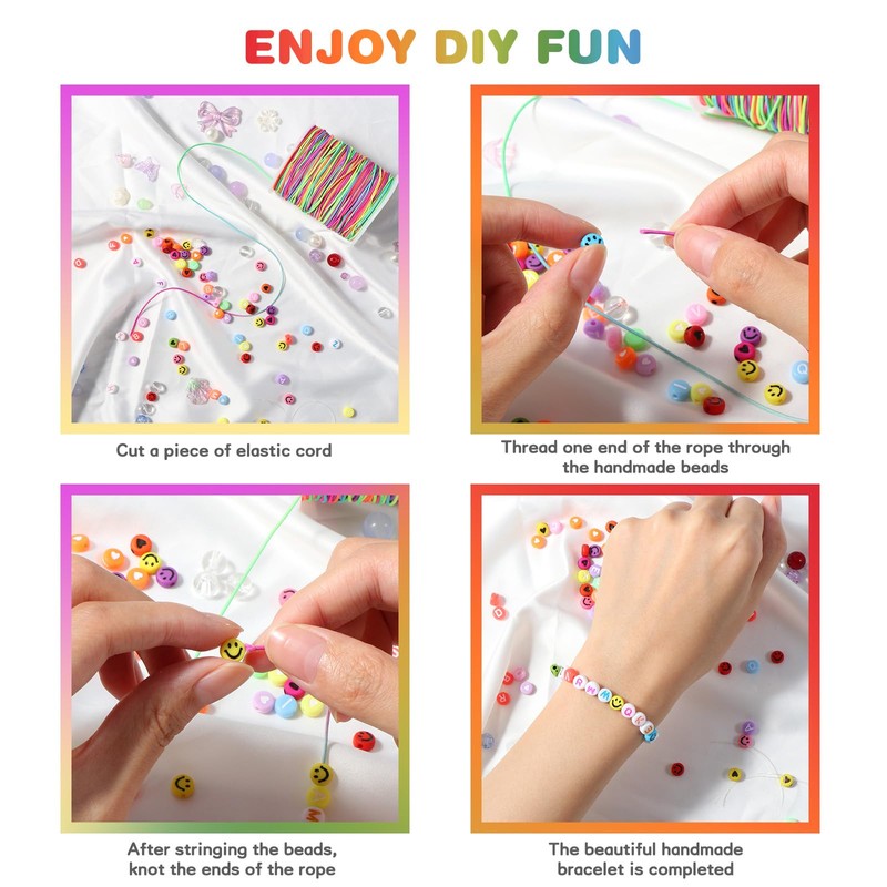Diboniur Elastic String for Bracelet Making, 1 mm × 100