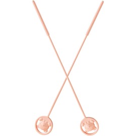 Juego de 2 Cepillos de Silicona para Limpiar Biberones y Pajillas, Reutilizables y Fáciles de Almacenar para Cocina y Viaje
