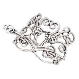 Ipetboom Vintage Viking Hairpins Viking Hair Clip Thru Hair Clips Hair Slide with Stick Hair Accessories for Women No Crease Hair Pin Alloy Hair Barrette Miss Headgear European and American