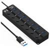 KOMBIUDA USB Hub with Ports Independent for Stable Power Supply