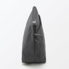 MUJI 84473876 Wrinkle Nylon Pouch with Gusset, Dark Gray, S,