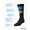 MeMoi Argyle - Calcetines de vestir para niño, Navy Mk