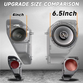 Mabett Rear Speaker Pods Compatible with Ford Bronco 4-Door 2025 2024 2023 2022 2021, Upgrade 6.5" Pods for Bronco Accessories, Interior Accessories Black (NOT for Sport and Raptor)