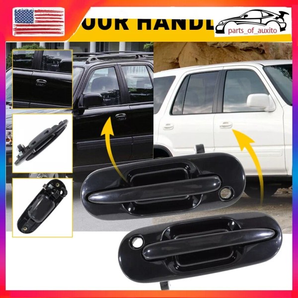 Unbrand Door Handle Front Outside Outer Kit Set of 2