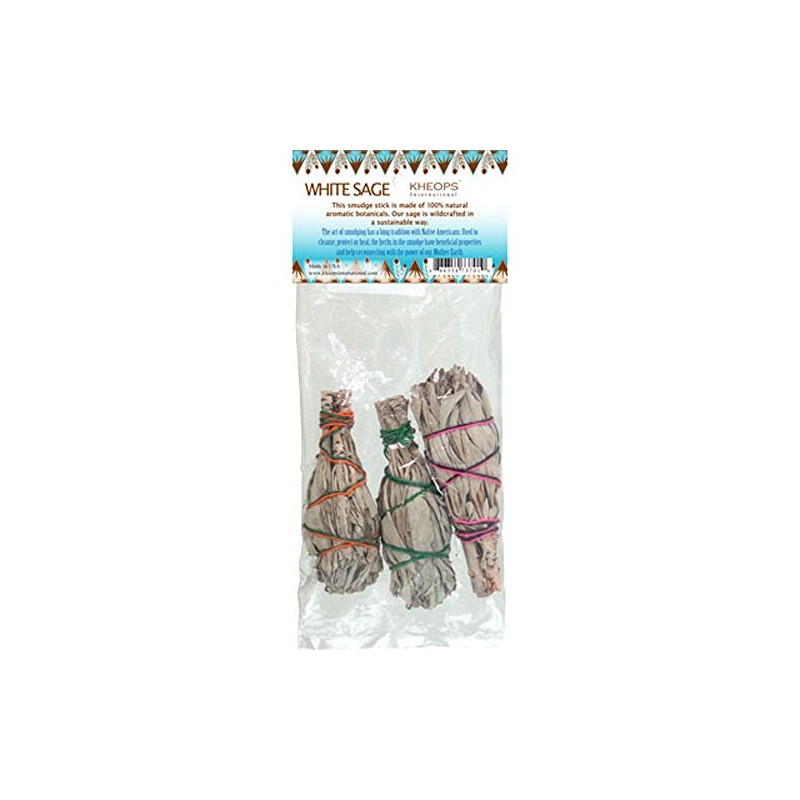 Kheops International - Smudge Sticks Mini White Sage (Pack of
