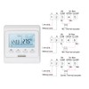 KETOTEK Programmable Thermostat for Water Underfloor Heating 220V 3A, Digital