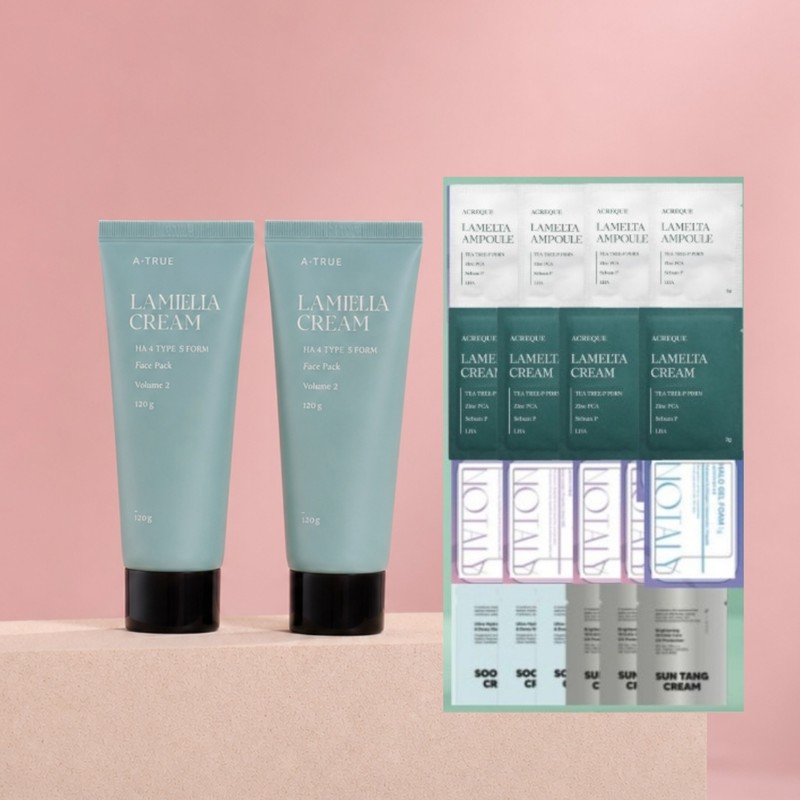 Acreque Lamelta Cream PDRN Ceramide Moisturizing Reconstruction 80ml Lamelta Ampoule