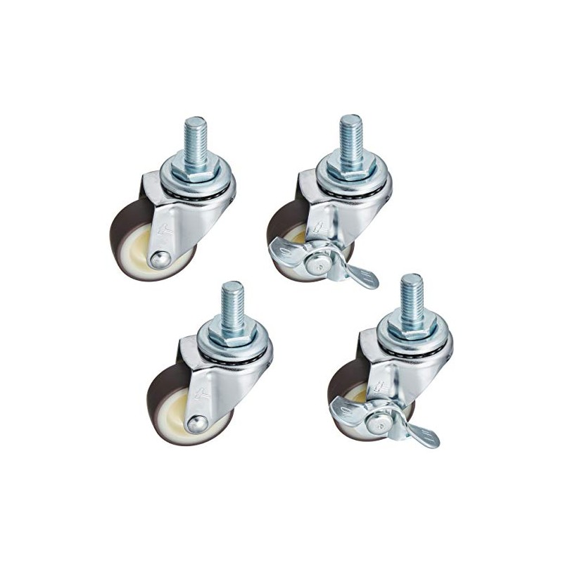 Toyo Living OP-AD-C(W)-BR Damp-proof Option Caster for Wide Series, 4