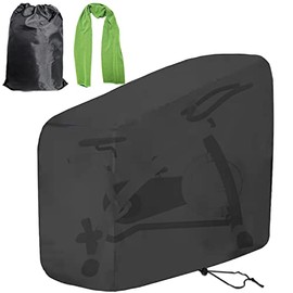 Exercise Bike Cover,spin bike cover, Upright Indoor Cycling Bike Stationary Cover Fitness Bikes Dustproof Waterproof Protective Cover Gym Workout Bike Training Bike Outdoor Cover and high quality Oxford waterproof Ideal for indoor and outdoor use