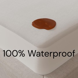 Omne Sleep Queen Mattress Protector – Terry Cotton, 100% Waterproof, Hypoallergenic, Deep Pocket, Noiseless Fit