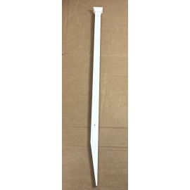 Zippity Outdoors Vinyl Fence Replacement Part - White - 44” X 1.5” X  .875” Post
