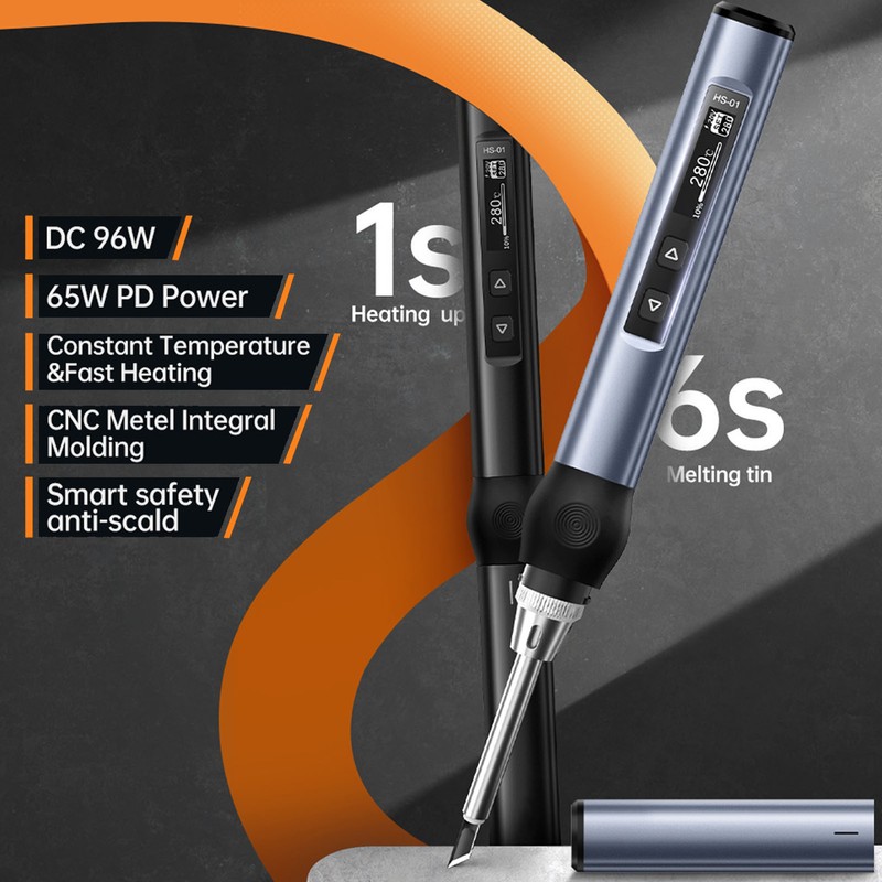 Electric Soldering Iron Kit Digital Display Temperature Adjustable Fast Heating