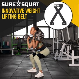 Elastic exoskeleton and lifting belt designed to improve technique and performance. Created for those looking to increase their squat, lift through injuries, and ensure proper mechanics. (Large)