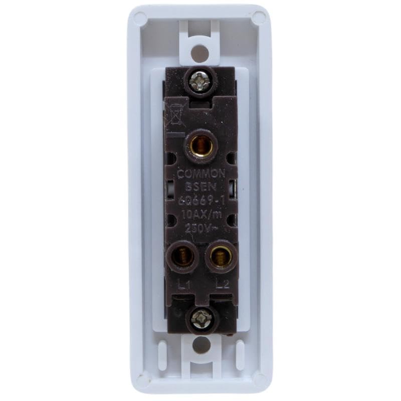 Architrave Light Switch 10AX 1 Gang 2-Way with 16mm Pattress