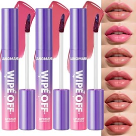 Máscara de Tinta de Labios, Tinta de Labios que se Limpia, Resistente al Agua, a Prueba de Transferencia, Altamente Pigmentada, Tinta de Labios Ultra 