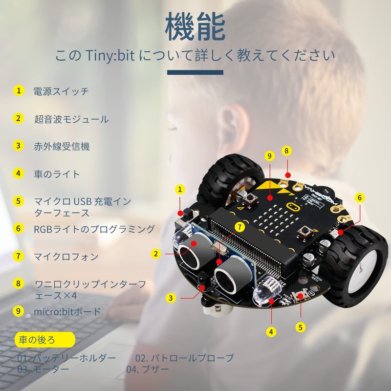 Yahboom Microbit Graphical Programming Smart Control Robot App Control STEM