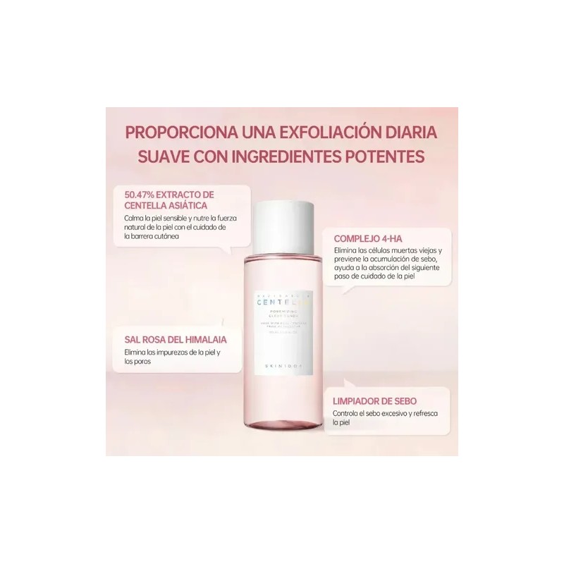 Tónico Transparente Minimizador De Poros Skin1004 De 210ml