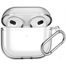 USTIYA Funda para AirPods 3 Case 2021 Carcasa,Airpods3 Tercera Generación Funda Shock-Absorción TPU Transparente Cover
