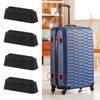 RDEXP 4pcs Black Feet Pads for Suitcase Luggage Holder Side