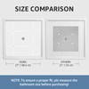Yolife Square Shower Mat, 27" x 27" Large Shower Mat