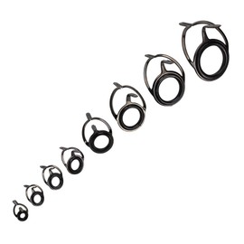 Sarini 8pcs Double Leg Fishing Rod Guide Ring Repair Kit Double Leg Sea Rod Guide Eyes Rotating Rod Guide Rod For Fishing Rod Guide Rod Replacement