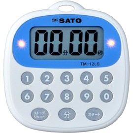 Sato Keiryoki (SATO) Timer with Magnet and Advance Alarm Notification by Sound and Light TM-12LS 1700-42