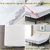 Kingnex Waterproof Split Top King Mattress Protector for Adjustable Bed