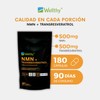 🔬💙 Wellthy NMN + Trans-Resveratrol | 180 Cápsulas | Energía