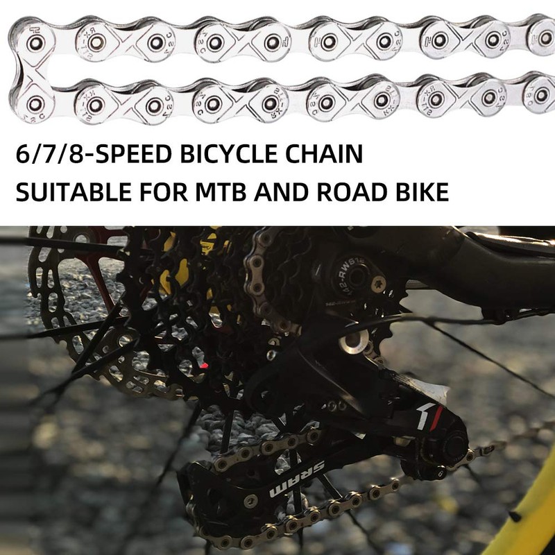 BeiLan 116 Links Bicycle Chain 6/7/8 Speed