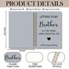 OINDADE Loss of Brother Sympathy Gifts Grief Notebook Journal, Letters
