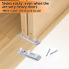Nkiy Quen 5 Pcs Sliding Closet Door Roller Kit,Wardrobe Door
