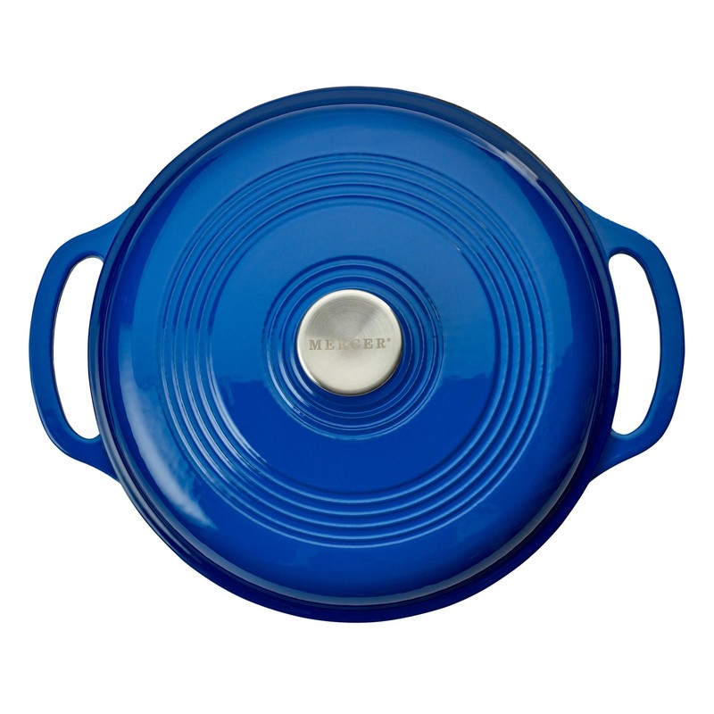 Mercer Culinary Enameled Cast Iron Round Dutch Oven, 6 qt.,