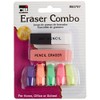 Charles Leonard Pencil Eraser Combo Pack, Includes 1 Pen/Ink Eraser,
