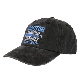 InnoBeta Doctor Cap Gifts for Med School Students, Adjustable Vintage Washed Cotton Embroidered Hat, Idea for Doctor Graduation, Birthday, Christmas