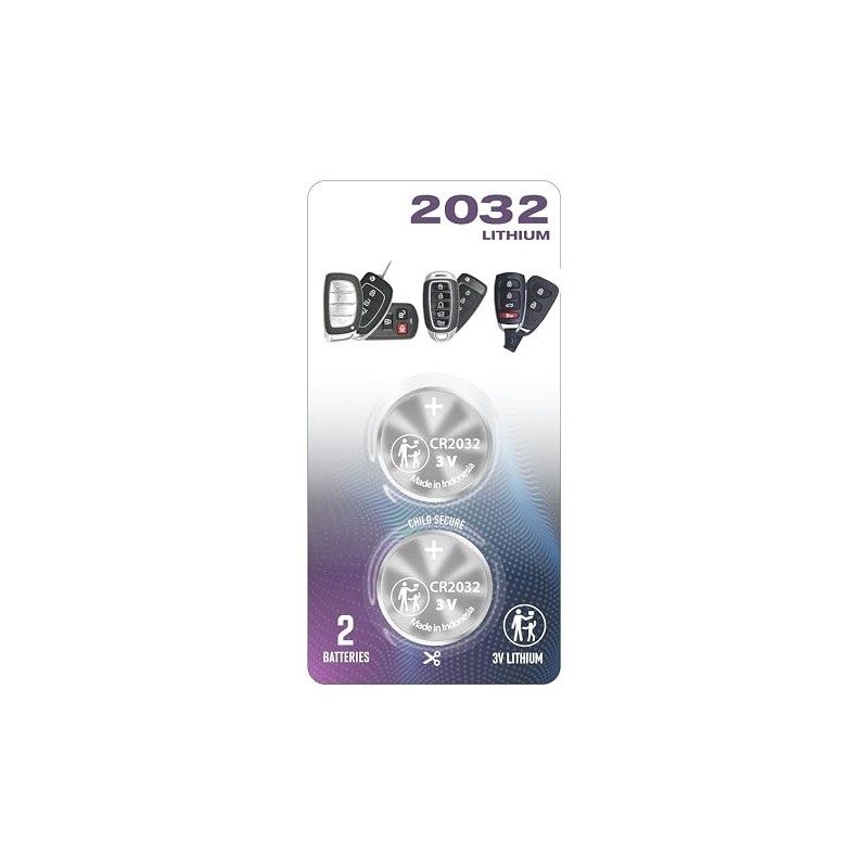 (2 Pack) CR2032 2032 for 2003-2022 Hyundai or Kia Smart