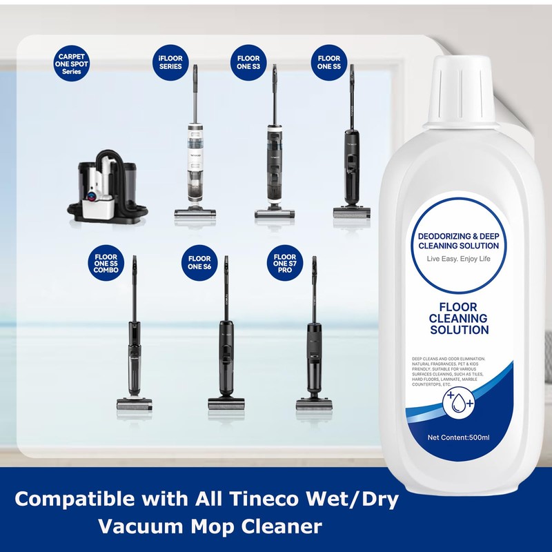 2 Packs Floor Cleaner Solution Compatible with Tineco Cleaning Solution
