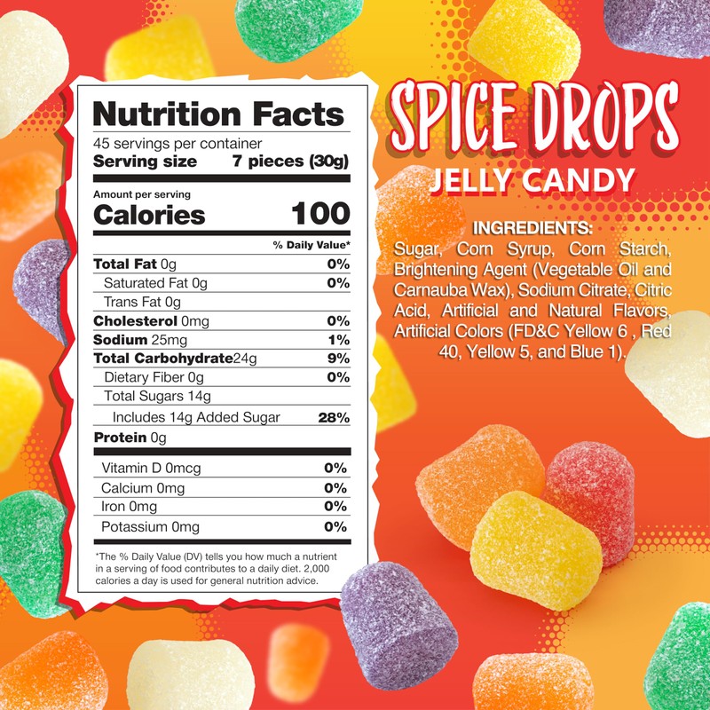 Spice Drops 3 Pound Bag | Spiced Gum Drops Christmas