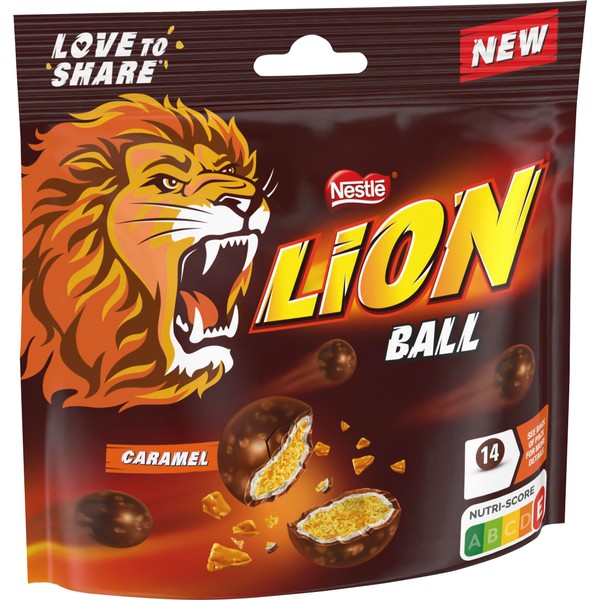 NESTLÉ LION Balls Caramel Pack of 1 (1 x 130