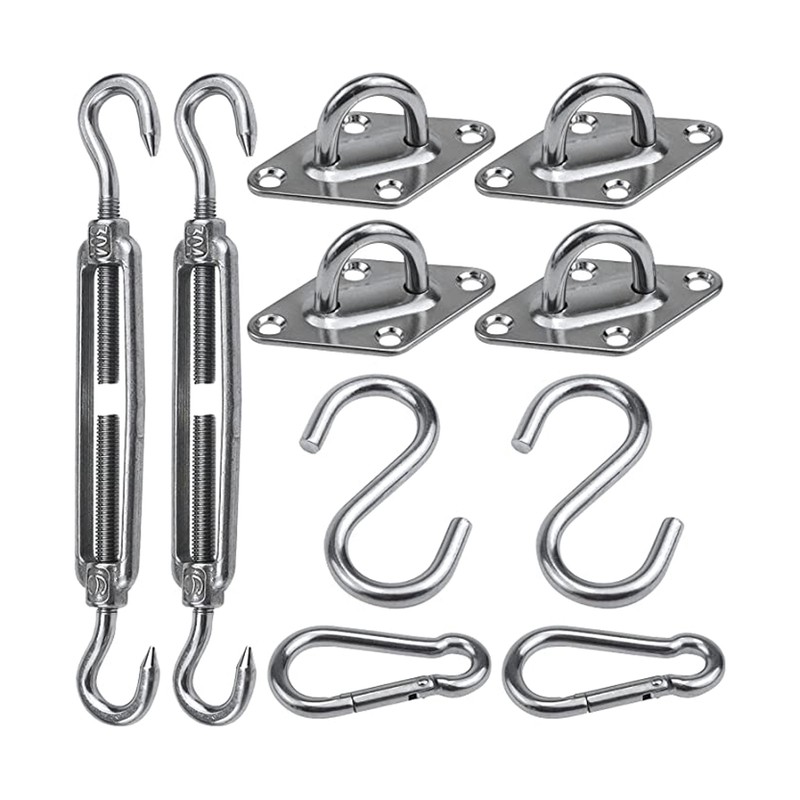 Shade Sail Hardware Kit 304 Stainless Steel S Hook M6