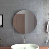 TREATLIFE HOME Optimize Bathroom Space with Square Wall-Mounted Mirror, Sandblasted