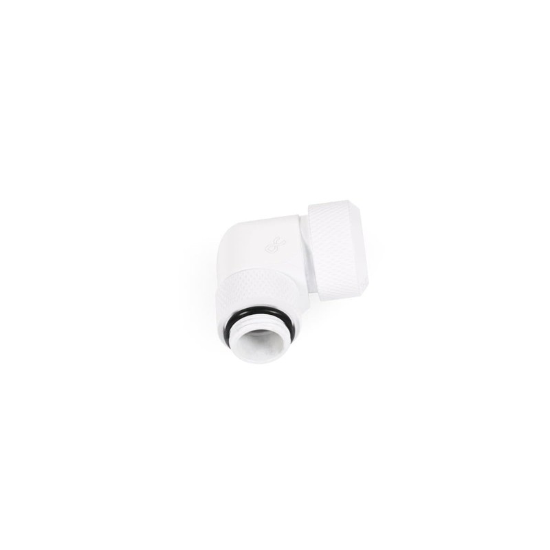 Alphacool Icicle G1/4" HardTube Compression Fitting White 16mm OD 90