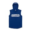 Battle Youth - Sudadera con Capucha sin Mangas, Azul/Blanco, Large