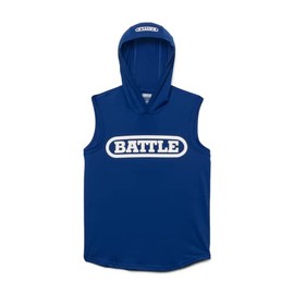 Battle Youth - Sudadera con Capucha sin Mangas, Azul/Blanco, Large