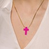 PRETYZOOM 100 Pieces Wooden Cross Pendants Colour Cross Charms Pendants