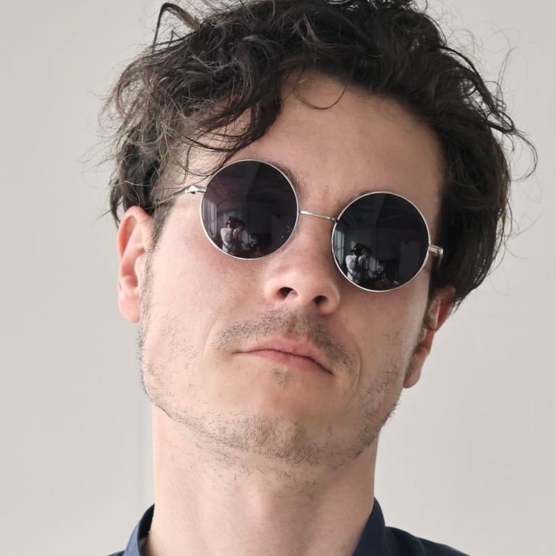 FashionBerry Modeled Date Glasses, Round Sunglasses, Colored Round, Lightweight, Fatigue-Resistant,