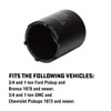 Powerbuilt Spindle Socket, 6 Outer Black, 6 Lug, Remove Spindle