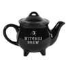 something different Witches Brew Black Ceramic Tea Pot