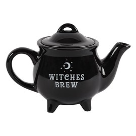 something different Witches Brew Black Ceramic Tea Pot