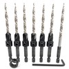 FTG USA 6Pc #10(3/16") Countersink Drill Bits and 1 Replacement