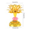 LED Multicolor Buddhist Lotus Lamp with 13 Different Buddhist Songs